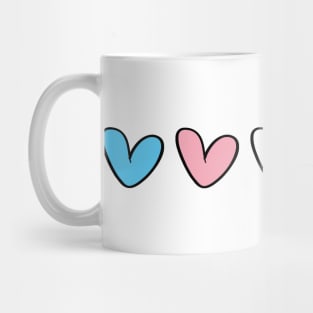 Transgender hearts flag Mug